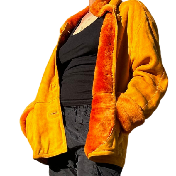 Kumquat Skyn Shearling Coat - Image 5
